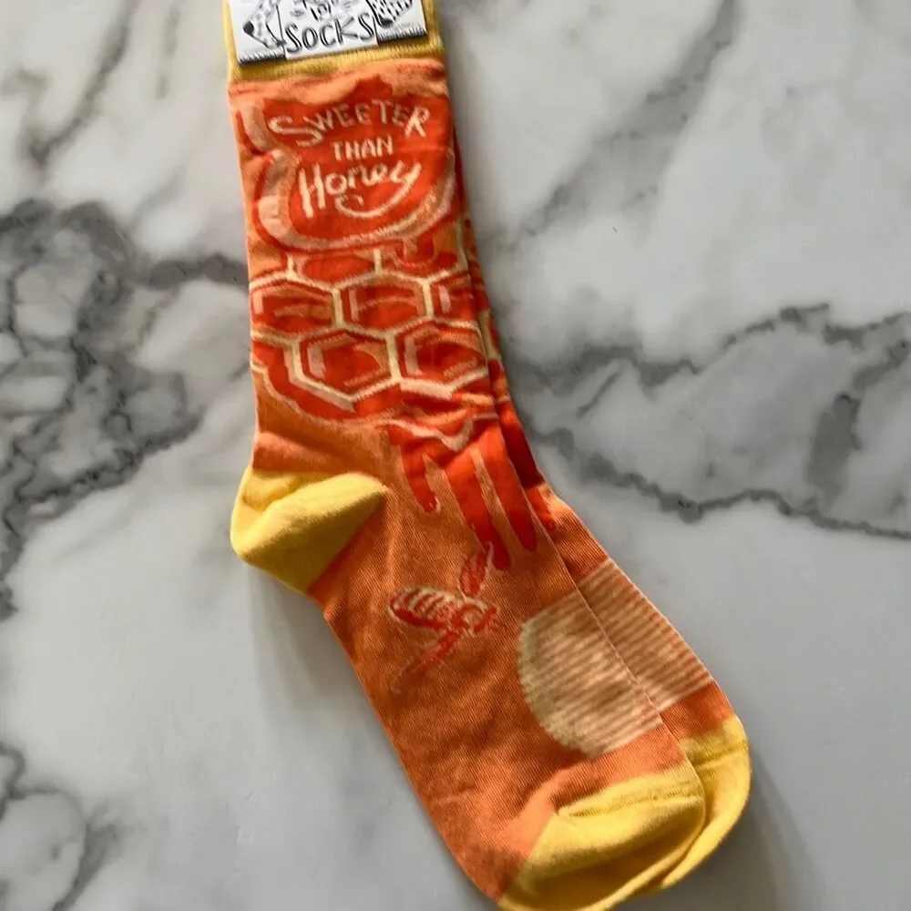 NWT Primitives by Kathy “Sweeter Than Honey” Graphic Socks OS